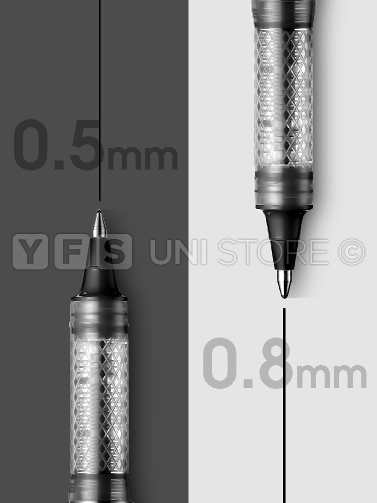YOUFAN 전문 일본 수입 UNI MITSUBISHI UB-200 서명 펜 0.8 비즈니스 사무용품 UB-205 직선 액체 젤 펜 0.5 교체 가능한 코어가 있는 학생용 총알 잉크 펜