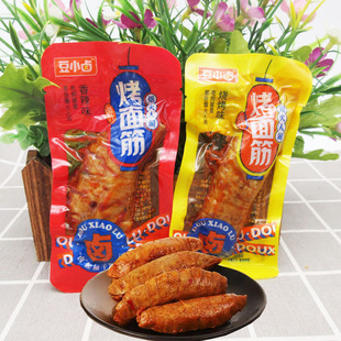 豆小卤烤面筋小包装手撕素肉烧烤味香辣味即食袋装怀旧辣条零食