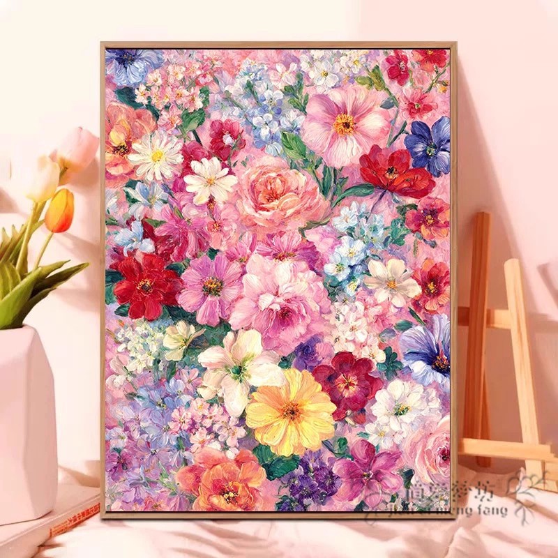 高颜值十字绣2025新款满绣治愈系花卉手工初学简单刺绣钻石画满钻