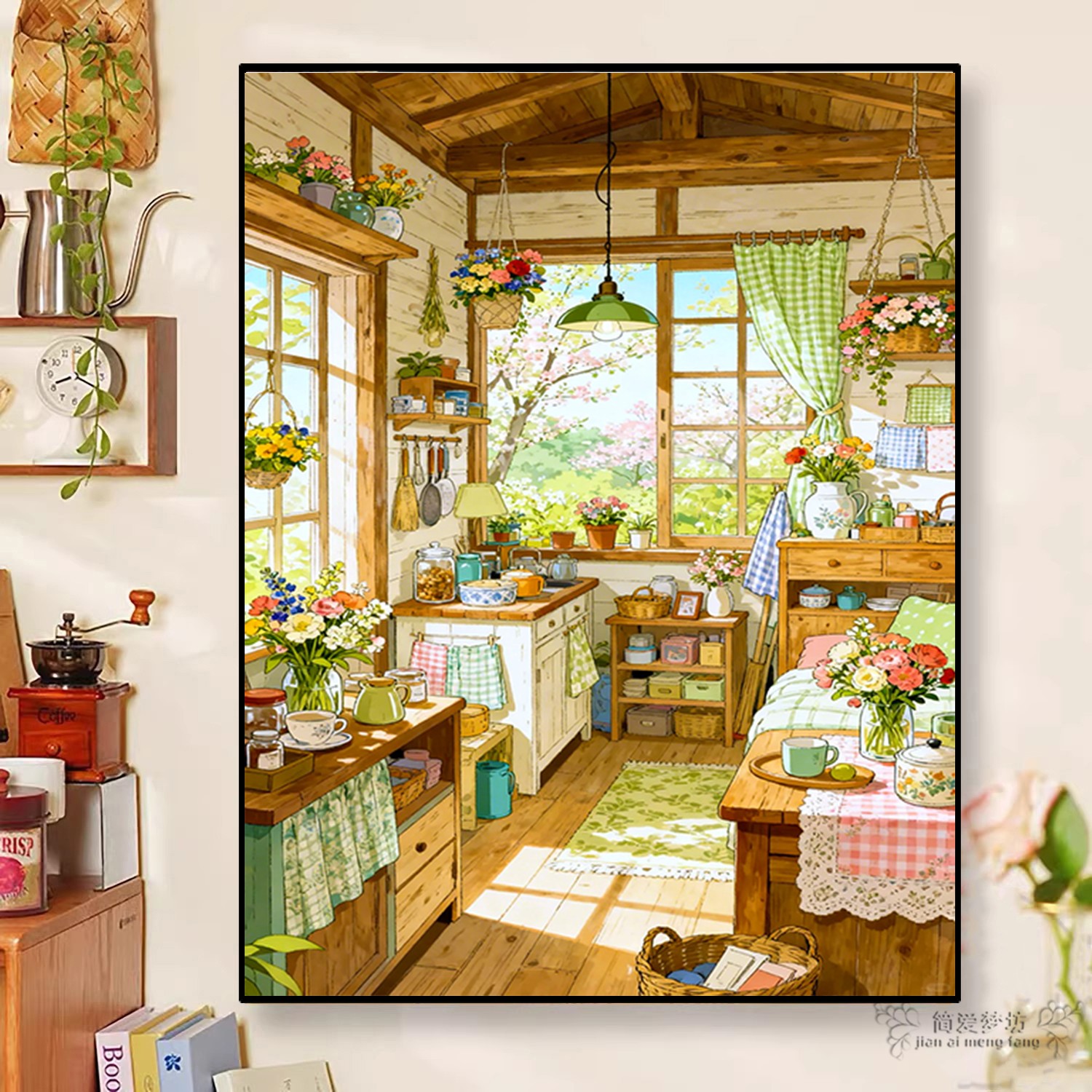 温馨小屋十字绣2026新款治愈系客厅简约卧室钻石贴画满钻热卖爆款图片