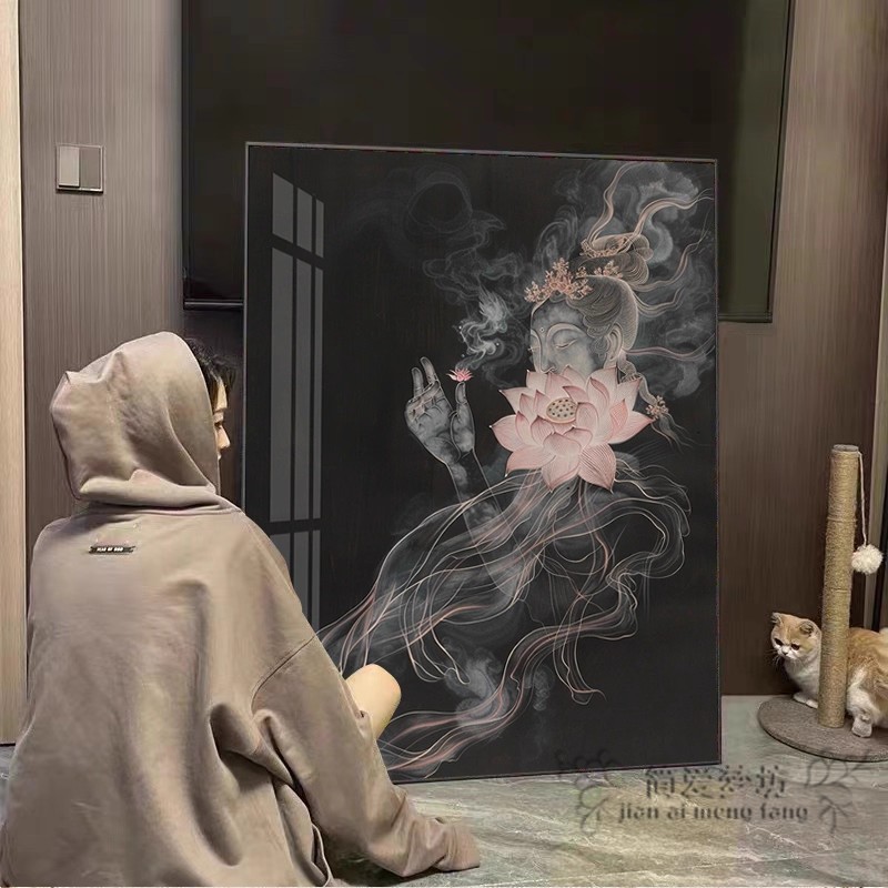 高端十字绣满绣2025新款观音佛手莲花刺绣diy手工礼物钻石画满钻