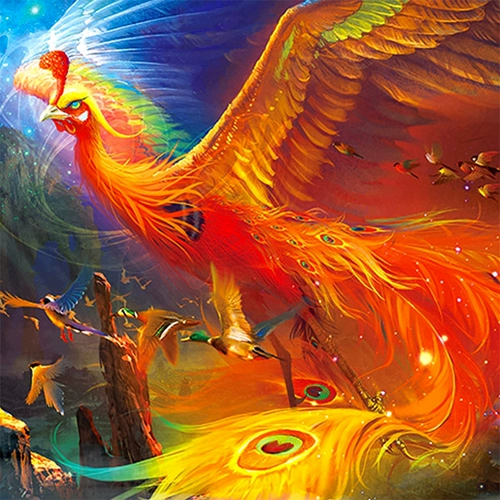 Феникс, коллекция 2022, с вышивкой, «сделай сам»