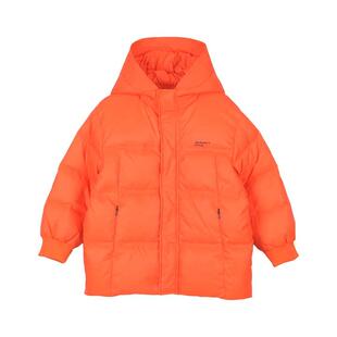 2025冬装款七波辉童装男女童休闲羽绒服外套儿童中长款白鸭绒上衣