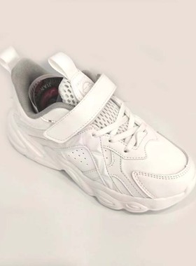 包邮2023秋季新款剑桥童鞋男女童休闲皮面运动鞋白色儿童小白鞋