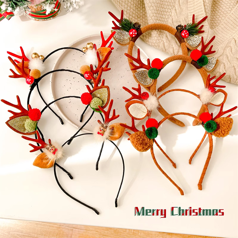 圣诞节头饰鹿角发箍圣诞发光头箍