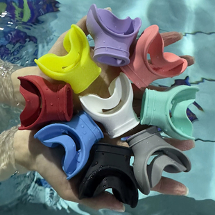 野人极限食品液态硅胶浮潜咬嘴通用型成人潜水硅胶咬嘴呼吸管配件