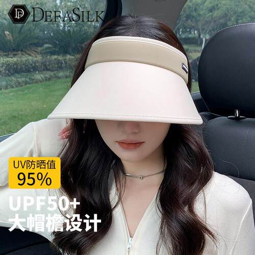 防晒帽女夏季防紫外线大帽檐显脸小遮全脸空顶遮阳帽骑车太阳帽子