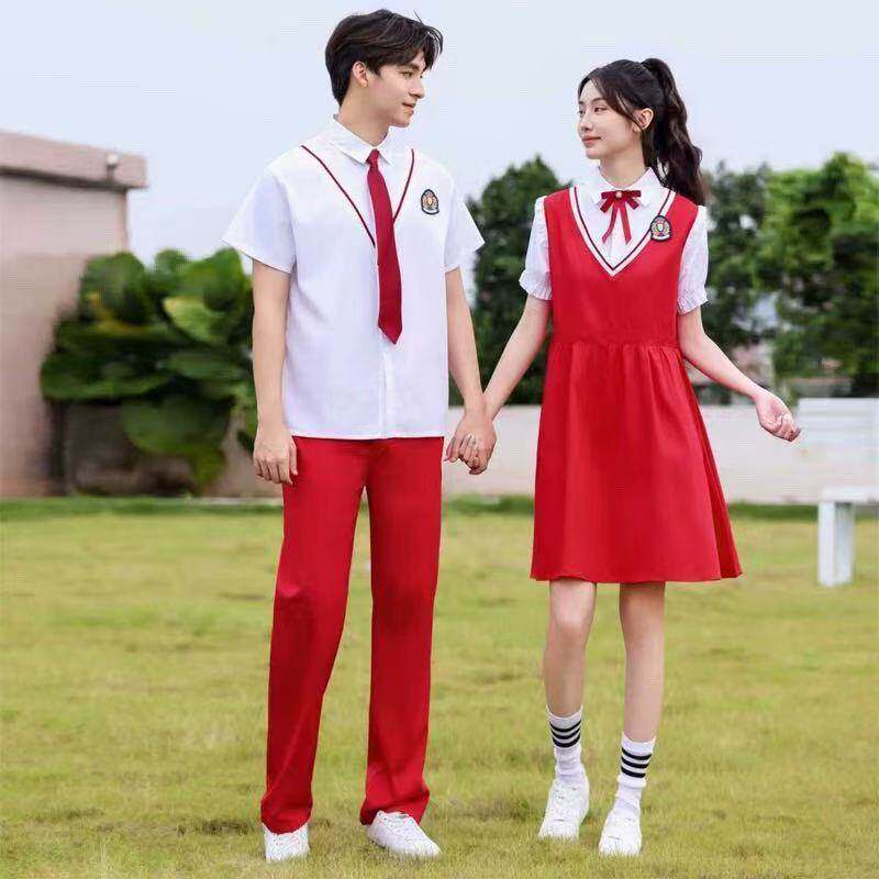 红歌合唱诗歌朗诵演出服学院风成人秋季运动会班服套装高初中学生