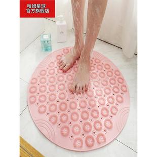 圆形浴室防滑垫淋浴房按摩垫家用垫子洗澡地垫卫生间沐浴硅胶脚垫