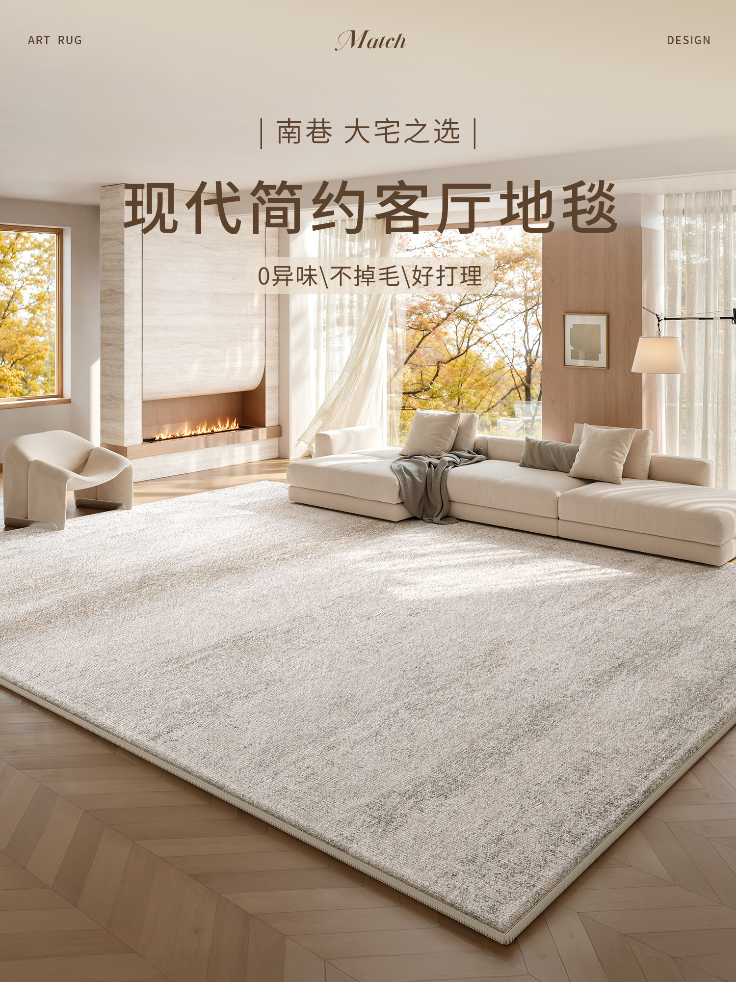 地毯客厅2025新款轻奢高级感免洗可擦免打理现代简约防水沙发地垫