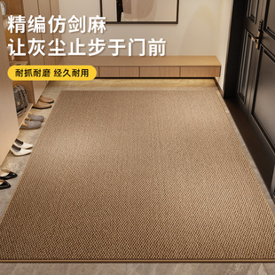 入户门地垫仿剑麻地毯门垫进门大门口入门玄关门外家用脚垫可裁剪