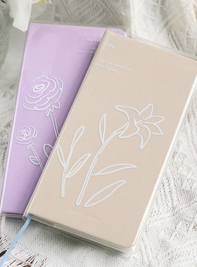 NOTE FOR slim 手帐印花胶套《柔软小时光》weeks周记本清新可爱手帐透明书衣手账周记本pvc保护封皮胶套