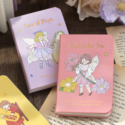 NOTE FOR A7小笔记本随身口袋本卡通迷你手账本简约随手记英语单词本大学生小号记事本高颜值记作业小本子