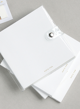 NOTE FOR 经典方块本内芯手帐方方本空白方格横线内页手账方方本PVC胶套手账笔记本漫画速写本简约ins盖章本