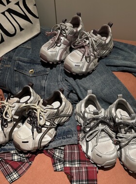 TS老爹鞋女2026新款春季轻便增高低帮休闲时尚运动鞋MTX67016-X