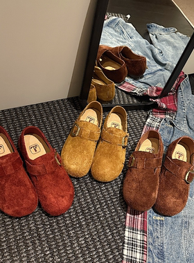 【廖廖专享】2026新款休闲百搭时尚圆头勃肯鞋MTX57803-X