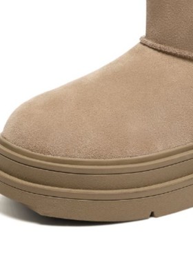 【demi专享】2025新款加绒潮流时尚厚底雪地靴SS34118I86-H