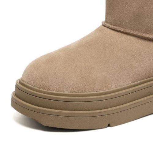 【demi专享】2025新款加绒潮流时尚厚底雪地靴SS34118I86-H