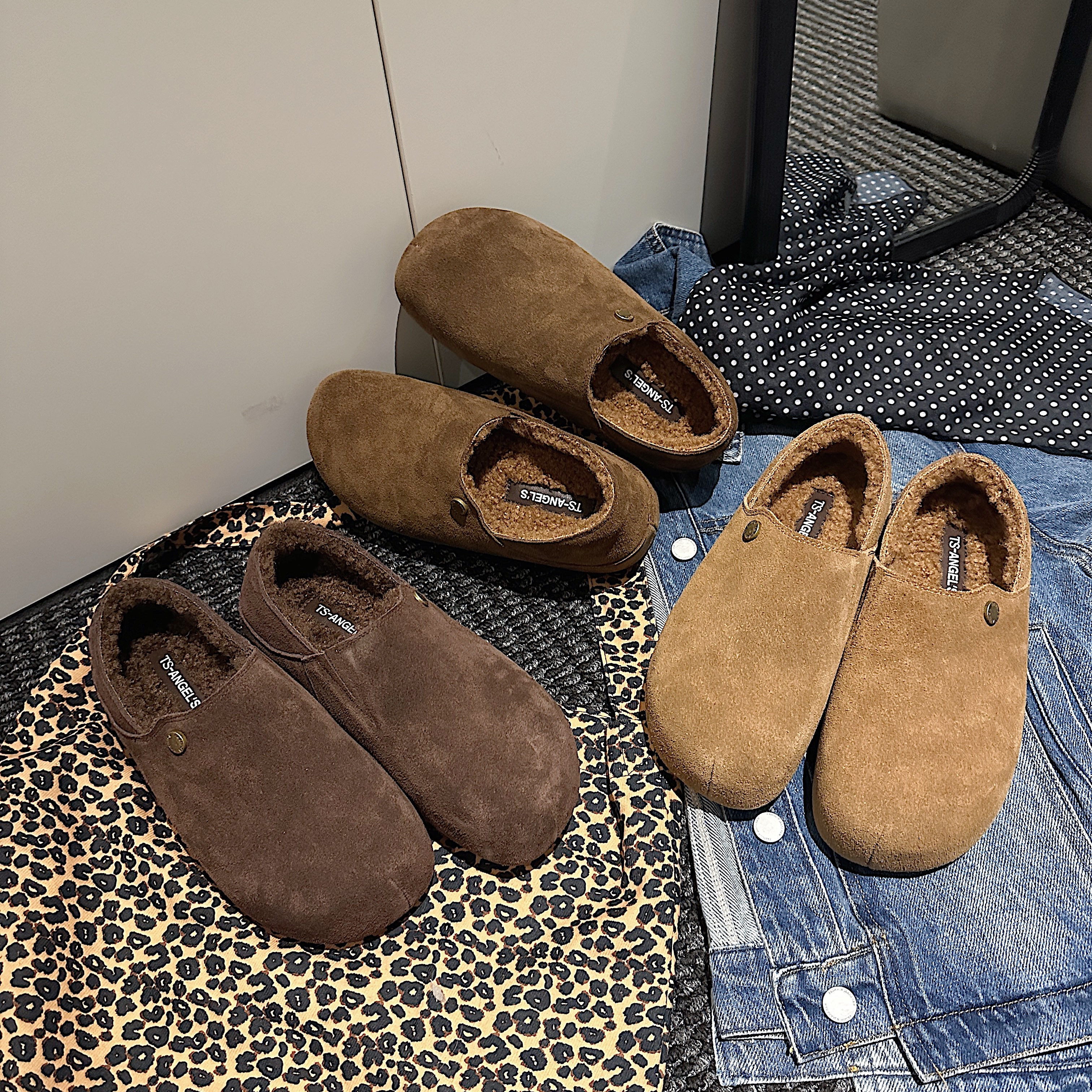 【淘女郎demi】TS勃肯鞋加绒加厚通勤增高单鞋女鞋MTX57885B-H