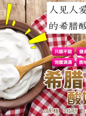 新鲜希腊酸奶原味酸牛奶即食早餐希腊土耳其风味 Greek yogurt