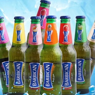 barbican阿拉伯阿联酋迪拜原装进口果味碳酸果味饮料330ml3瓶包邮
