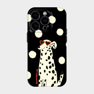 斑点狗 适用iPhone16苹果17promax手机壳全包软壳15可爱搞怪趣味14个性潮流13韩系ins小众不会撞壳华为pura70