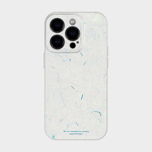 蓝色棉絮 适用华为iPhone16苹果17promax手机保护壳15简约ins风14极简高级感轻奢13艺术小众款mate70不会撞壳