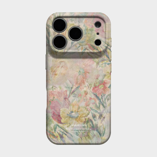 复古花束 适用iPhone17苹果16promax手机保护外壳15高级感小众奢华14独特超好看13轻奢艺术ins风小众不会撞壳