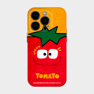 好运柿柿 小众不会撞壳 适用iPhone17系列苹果16promax手机壳保护套外壳15可爱卡通风14搞怪趣味13独特好看