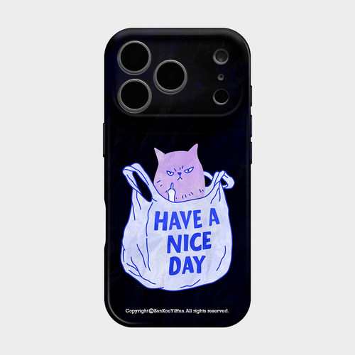 邪恶小猫咪 适用iPhone17pro苹果16promax手机壳保护外壳15pm可爱搞怪14独特创意趣味13韩系ins风12不会撞壳