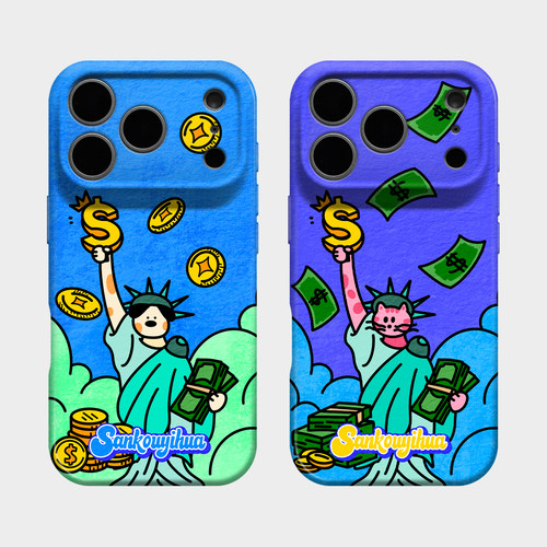 财富自由 适用iPhone18promax手机壳新款17保护壳16plus情侣款cp一对15pm搞怪趣味14pro小众款不会撞壳可爱13