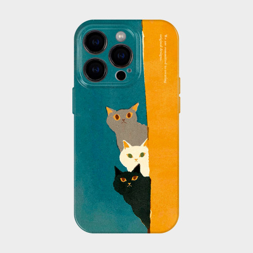 三只小猫可爱趣味手机壳