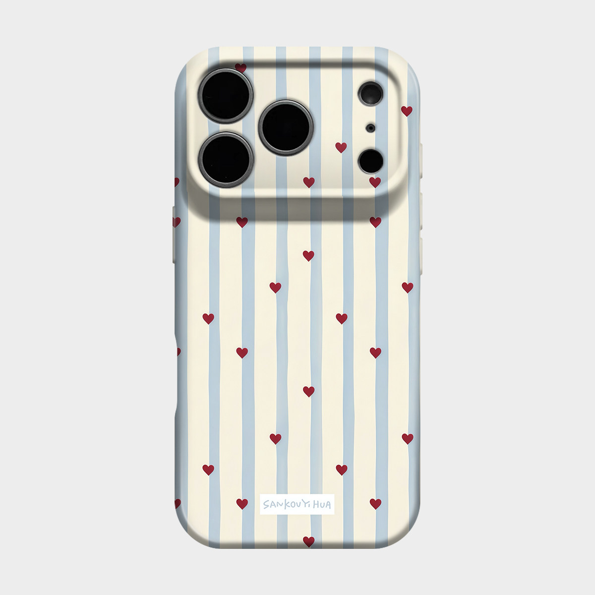 爱心条纹 适用iPhone17系列苹果18promax新款手机壳16pm保护套15巨好看14少女简约ins风小众艺术13华为pura70图片