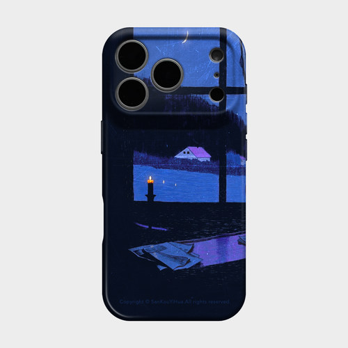蓝调时分 适用iphone17pmx苹果16promax手机壳15轻奢高级感艺术14文艺美式复古13小众不会撞壳华为pura70外壳