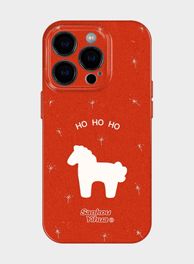 烟花小马 适用iPhone苹果17promax手机壳2026马年限定16新年过年红色喜庆15可爱少女款14韩系ins小众不撞款13