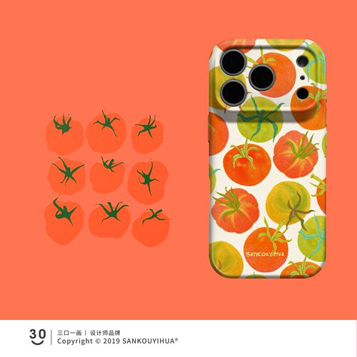 番茄之舞 适用苹果17pro系列手机壳iphone16promax外壳夏天新款15plus独特巨好看14promax小众不会撞壳艺术13