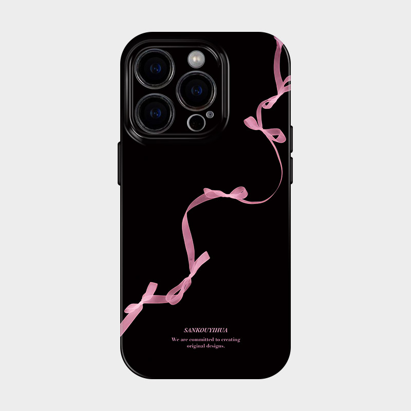 Black pink 适用iPhone17苹果16promax手机保护壳18pmx气质名媛女式15小香风14简约ins风13超好看高级感艺术图片