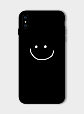 微笑脸 适用小米17pro max/15 pro磨砂手机壳14镜头全包防摔13简约ins创意k70极简风Turbo3红米note13/12pro+