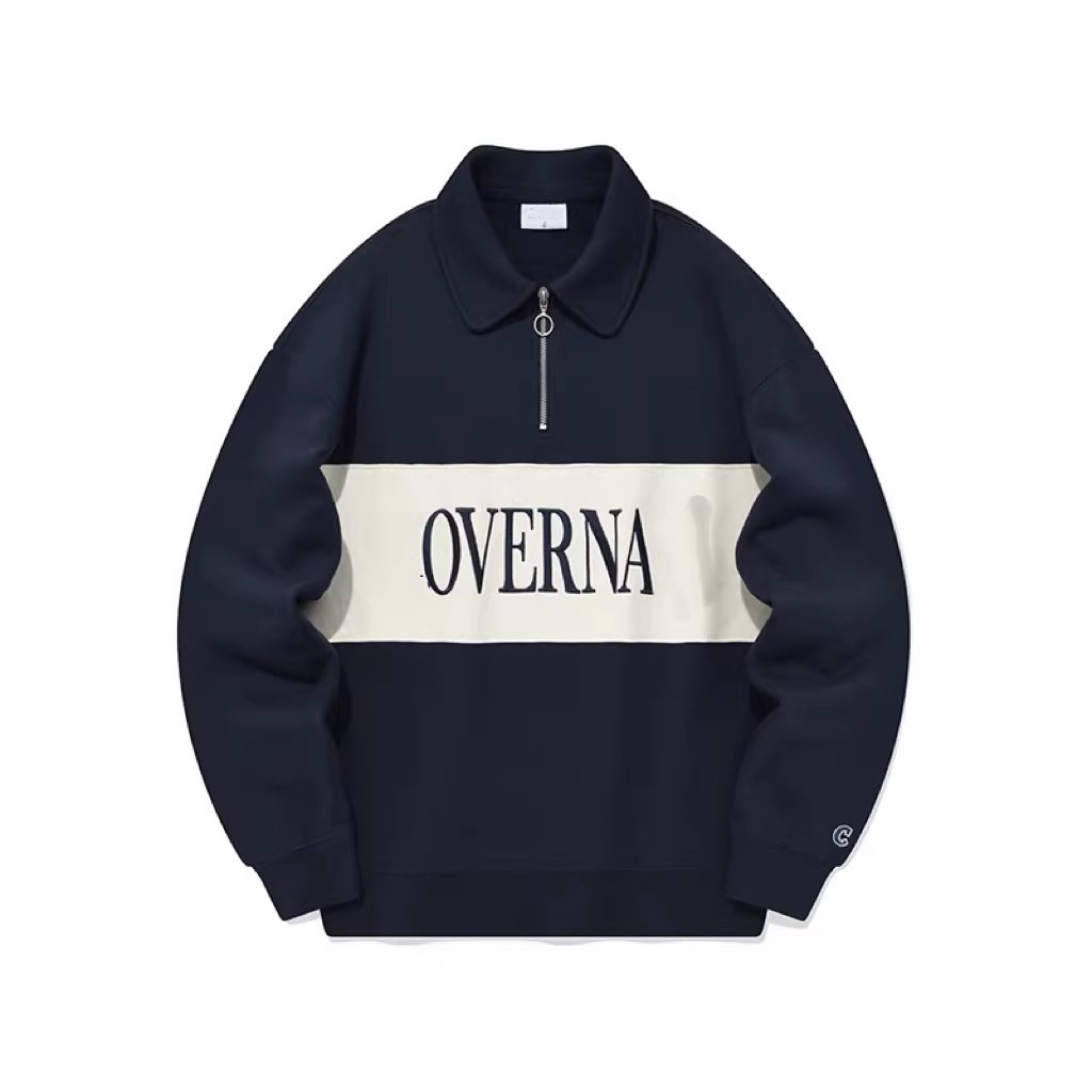 韩单品牌订单男女同款情侣款半拉链纯棉卫衣重工刺绣毛圈宽松上衣,女装/女士精品,卫衣/绒衫,淘宝优惠券,粉丝福利购,淘宝优惠卷