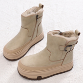 新款 雪地靴女加厚女靴防滑东北靴子防水女鞋 保暖棉鞋 冬季 女款 棉靴
