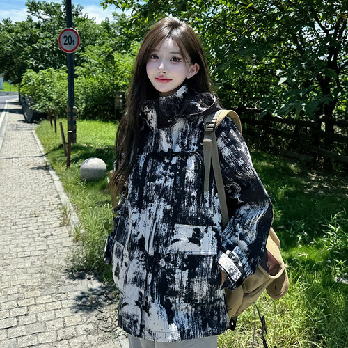 UHMU国风新中式户外冲锋衣女2025新款小个子三合一可拆卸两件套潮