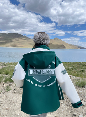 UHMU韩版冲锋衣女高街国潮三合一可拆卸户外防风防水加绒登山服男