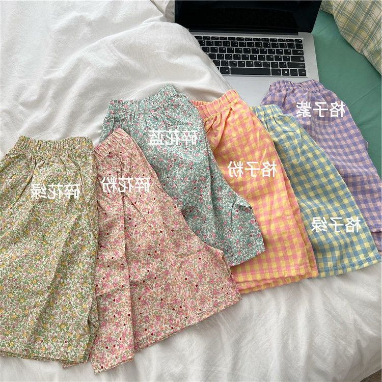 跨境睡裤碎花休闲拥抱显瘦格子