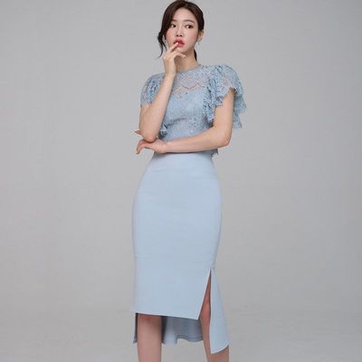 2022包臀收腰上衣韩版外贸女装