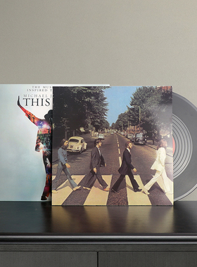 黑胶唱片现代简约音乐主题道具复古海报音乐封面墙面装饰摆设背景