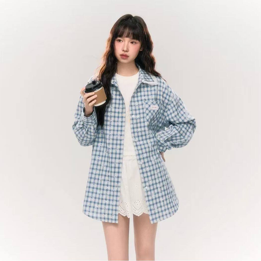 少女甜酷蕾丝外套女衬衫2026衬衫