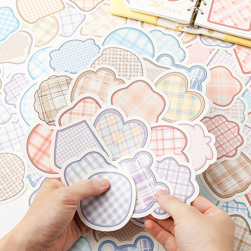 스티커 메모 100장 스타일 붙지 않는 스티커 메모 간단한 격자 무늬 특별한 모양의 메모 메모 메시지 메모 스티커 학생들은 장식 수첩 자료를 사용합니다. 인터넷 유명 인사 고가치 배경 기본 종이