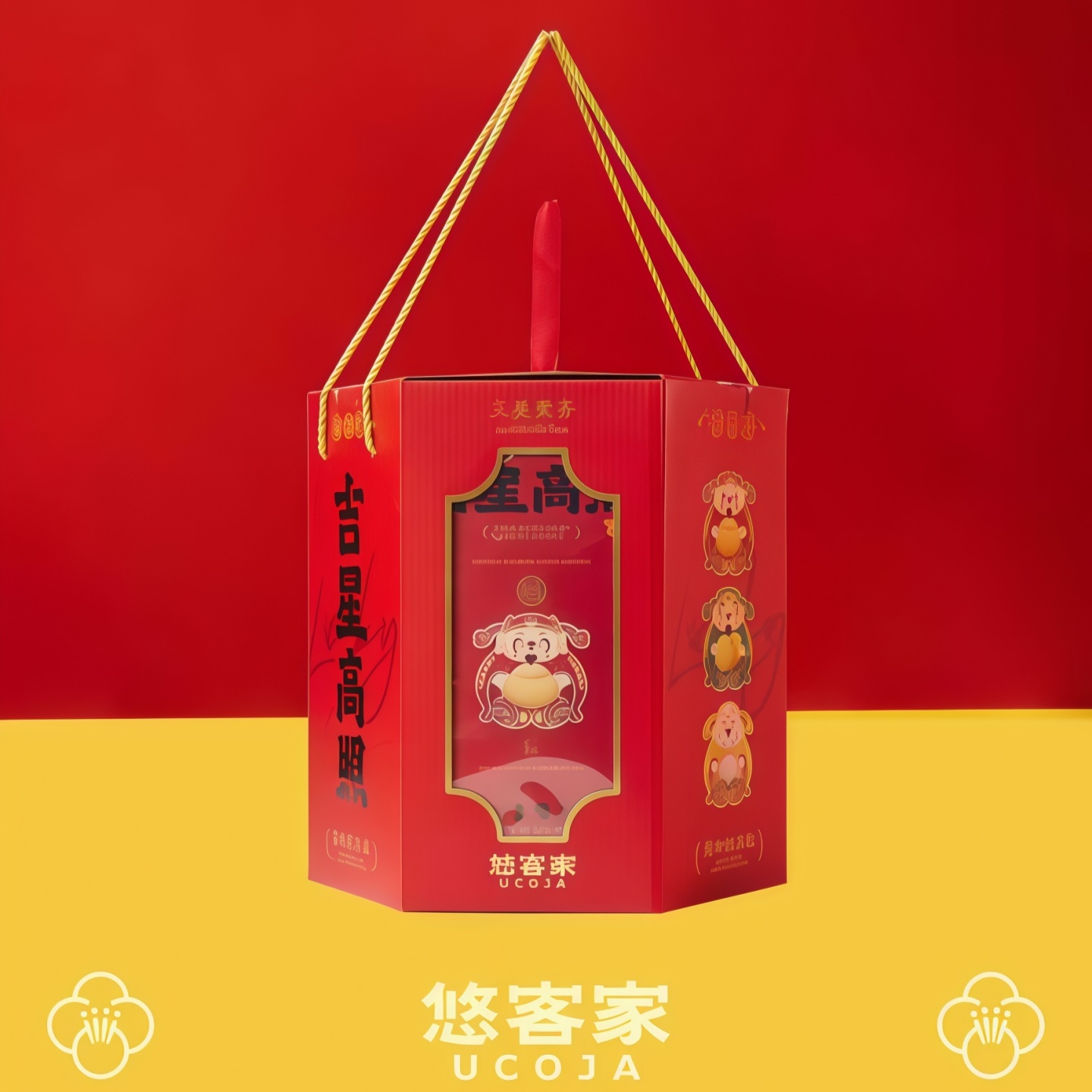 悠客家吉星高照年货坚果礼盒