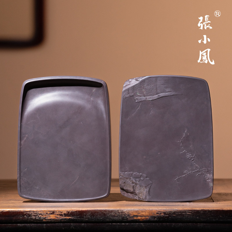 张小凤孤品精品端砚大师雕刻砚石