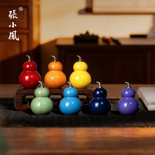 【七彩葫芦印章】张小凤黄铜印章